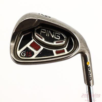 Ping G15 Single Iron 9 Iron Ping AWT Steel Stiff Right Handed Yellow Dot 36.25in