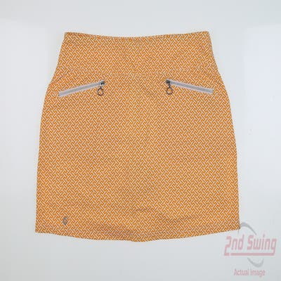 New Womens GG BLUE Skort Medium M Yellow MSRP $113