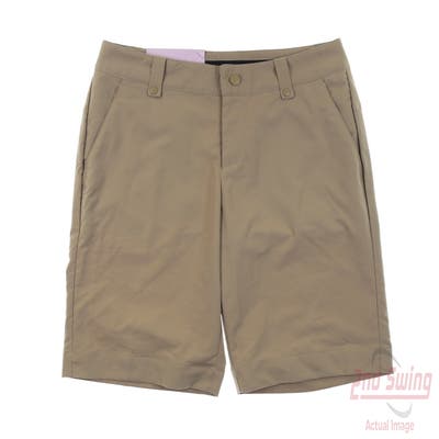 New Womens Under Armour Shorts 4 Khaki MSRP $65