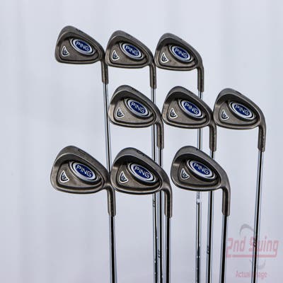 Ping G5 Iron Set 5-PW GW SW LW Ping AWT Steel Stiff Right Handed Green Dot 37.5in