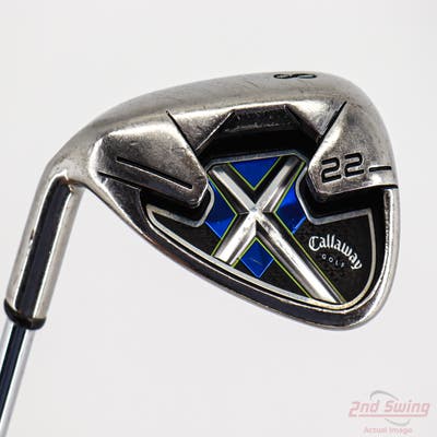 Callaway X-22 Single Iron 8 Iron Callaway X Steel Steel Uniflex Left Handed 36.5in