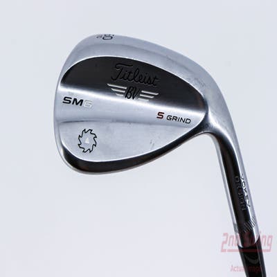 Titleist Vokey SM6 Tour Chrome Wedge Lob LW 60° 10 Deg Bounce S Grind SM6 BV Steel Wedge Flex Right Handed 35.0in