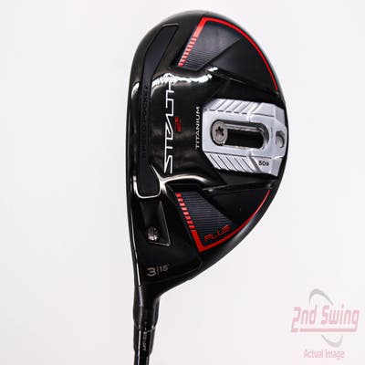 TaylorMade Stealth 2 Plus Fairway Wood 3 Wood 3W 15° Fujikura ATMOS 6 Red FW Graphite X-Stiff Left Handed 45.5in