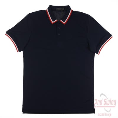 New Mens G-Fore Golf Polo X-Large XL Navy Blue MSRP $120