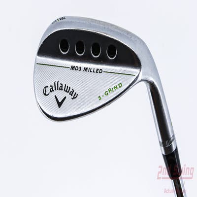 Callaway MD3 Milled Chrome S-Grind Wedge Sand SW 56° 10 Deg Bounce S Grind True Temper Steel Wedge Flex Right Handed 35.0in