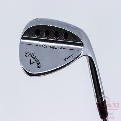 Callaway Mack Daddy 4 Chrome Wedge Sand SW 56° 10 Deg Bounce S Grind Dynamic Gold Tour Issue S200 Steel Stiff Right Handed 35.0in