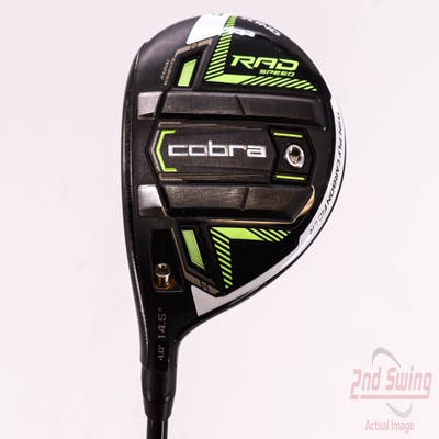 Cobra RAD Speed Fairway Wood 3 Wood 3W 14.5° Fujikura ATMOS 7 Blue Graphite Stiff Left Handed 43.0in