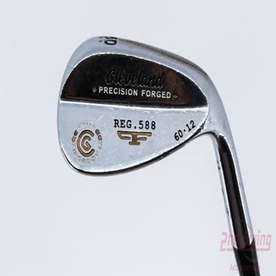 Cleveland 2012 588 Chrome Wedge Lob LW 60° 12 Deg Bounce Stock Steel Shaft Steel Wedge Flex Right Handed 35.5in