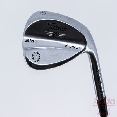 Titleist Vokey SM6 Tour Chrome Wedge Lob LW 58° 12 Deg Bounce K Grind SM6 BV Steel Wedge Flex Right Handed 35.25in