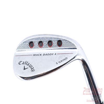 Callaway Mack Daddy 4 Chrome Wedge Sand SW 54° 10 Deg Bounce S Grind Dynamic Gold Tour Issue S200 Steel Stiff Right Handed 35.5in