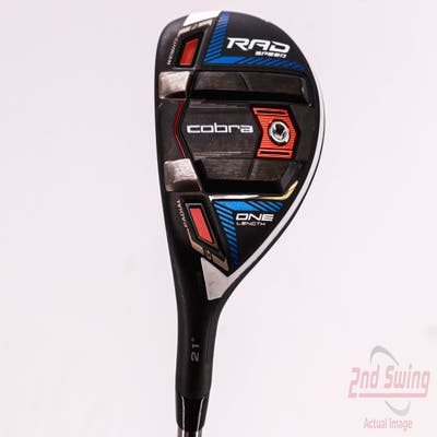 Cobra RAD Speed One Length Hybrid 4 Hybrid 21° UST Mamiya Recoil ESX 480 Graphite Regular Left Handed 38.0in