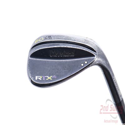 Cleveland RTX 4 Black Satin Wedge Lob LW 60° 9 Deg Bounce Dynamic Gold Tour Issue S400 Steel Stiff Right Handed 35.0in