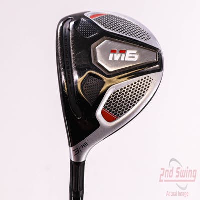 TaylorMade M6 Fairway Wood 3 Wood 3W 15° Fujikura ATMOS 6 Orange FW Graphite Stiff Left Handed 43.5in