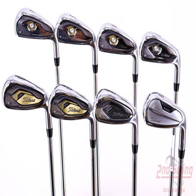 Titleist T200 Iron Set 4-PW AW True Temper AMT Black S300 Steel Stiff Right Handed 38.25in