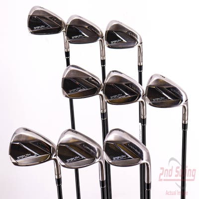 TaylorMade Stealth Iron Set 5-PW AW SW LW Fujikura Ventus Red 7 Graphite Stiff Right Handed 38.0in