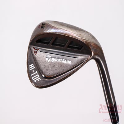 TaylorMade HI-TOE RAW Wedge Lob LW 58° 10 Deg Bounce FST KBS Hi-Rev 2.0 115 Steel Wedge Flex Right Handed 35.0in