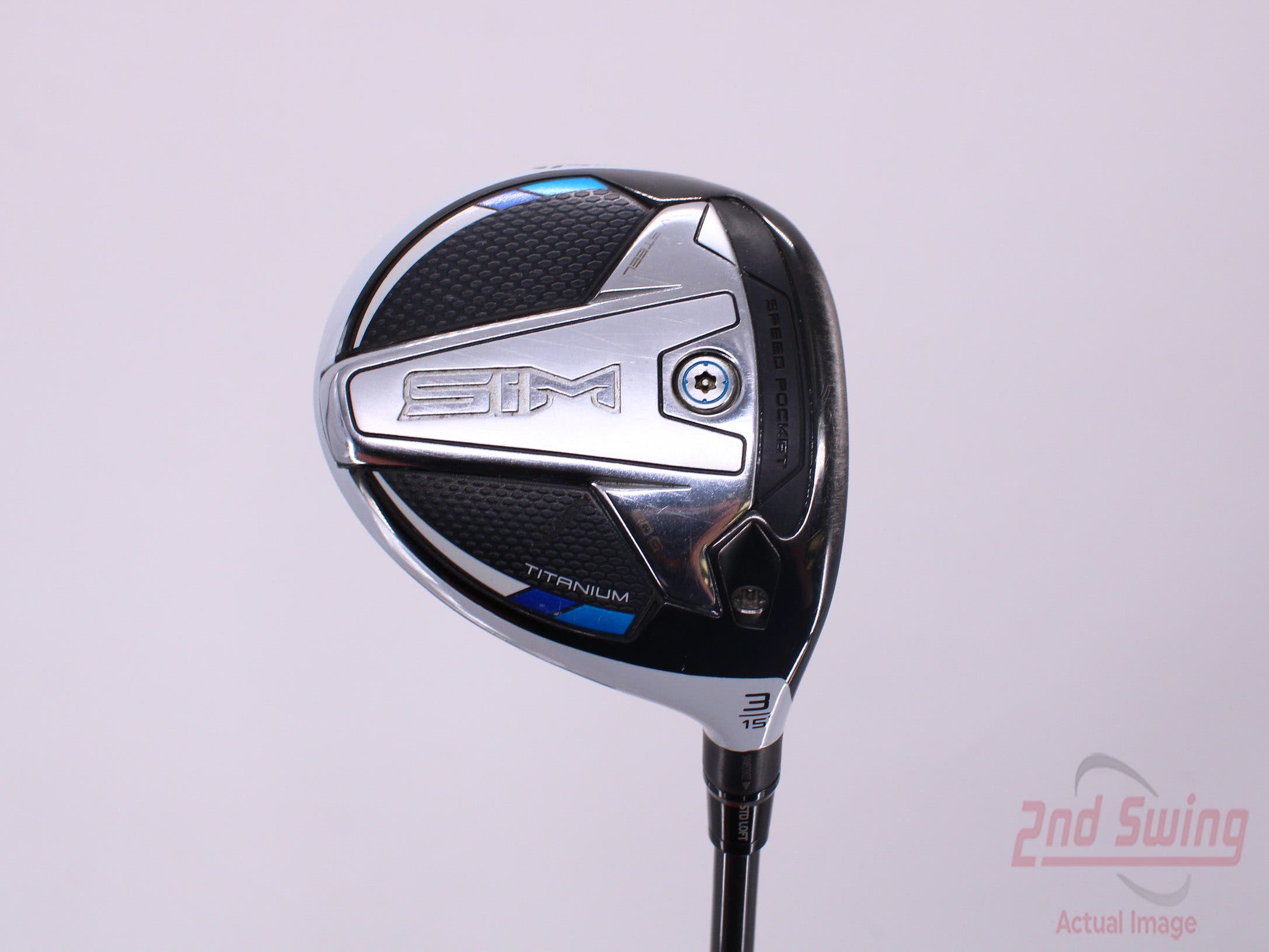 TaylorMade SIM Ti Fairway Wood 3 Wood 3W 15° Project X EvenFlow Riptide 70  Graphite Stiff Right Handed 43.75in