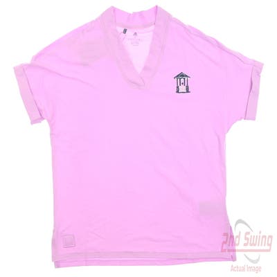 New W/ Logo Womens Adidas Go-To Polo Small S Bliss Lilac MSRP $65