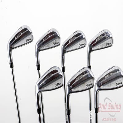 Titleist 2021 T100 Iron Set 4-PW True Temper AMT White S300 Steel Stiff Left Handed 38.5in