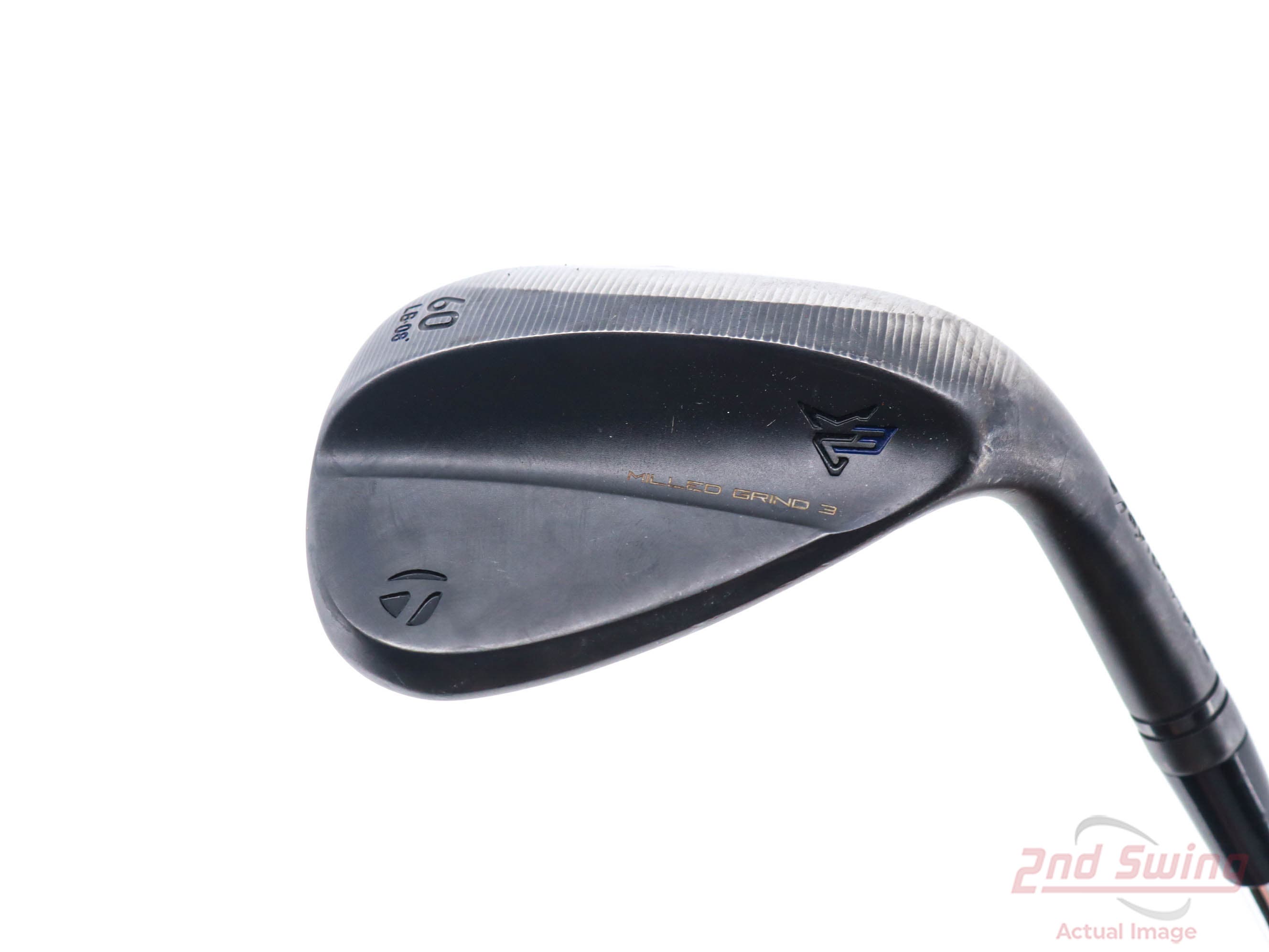 TaylorMade Milled Grind 3 Satin Raw Black 60° 08 Wedge Stiff Steel store Right Handed