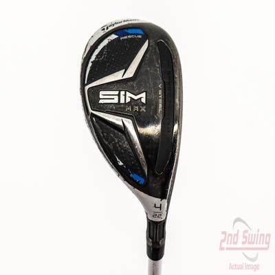 TaylorMade SIM MAX Hybrid 4 Hybrid 22° Aldila NV Ladies 45 Graphite Ladies Right Handed 39.25in