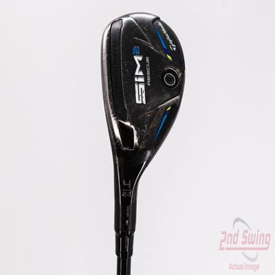 TaylorMade SIM2 Rescue Hybrid 4 Hybrid 22° MCA Tensei AV Blue Raw 80 Graphite Stiff Left Handed 39.75in