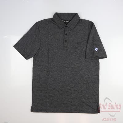 New W/ Logo Mens Travis Mathew Polo Small S Black MSRP $99