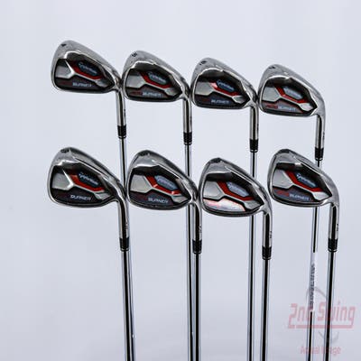 TaylorMade AeroBurner Iron Set 4-PW AW Aeroburner Lightweight Steel Stiff Right Handed 38.5in