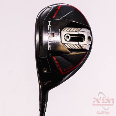 TaylorMade Stealth 2 Plus Fairway Wood 3 Wood 3W 15° Mitsubishi Kai'li Red 75 Graphite Stiff Left Handed 43.75in