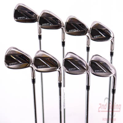TaylorMade Stealth Iron Set 6-PW AW SW LW FST KBS MAX 85 MT Steel Regular Right Handed 37.75in