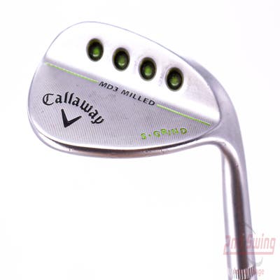 Callaway MD3 Milled Chrome S-Grind Wedge Sand SW 54° 10 Deg Bounce S Grind True Temper Dynamic Gold Steel Wedge Flex Right Handed 34.5in