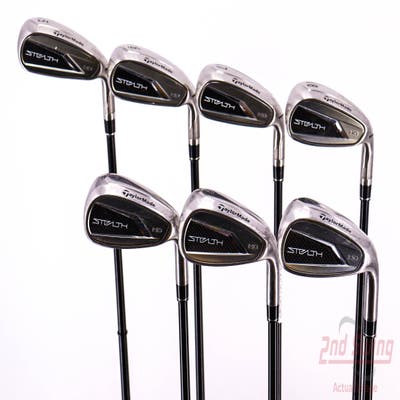 TaylorMade Stealth HD Iron Set 5-PW AW Fujikura Ventus Red 5 Graphite Senior Right Handed 39.25in