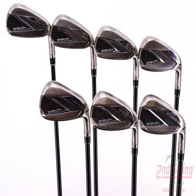 TaylorMade Stealth Iron Set 5-PW AW Fujikura Ventus Red 5 Graphite Senior Right Handed 38.5in