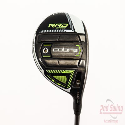 Cobra RAD Speed Draw Fairway Wood 3 Wood 3W 14.5° PX EvenFlow Riptide CB 40 Graphite Senior Right Handed 43.0in