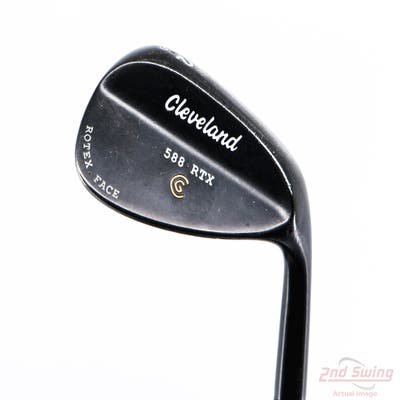 Cleveland 588 RTX Black Pearl Wedge Gap GW 52° 10 Deg Bounce Stock Steel Shaft Graphite Wedge Flex Right Handed 35.5in