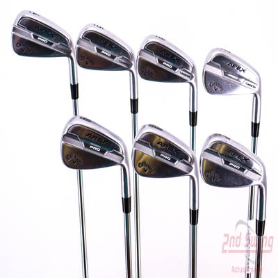 Callaway Apex Pro 21 Iron Set 4-PW True Temper Elevate ETS 115 Steel Stiff Right Handed 37.75in