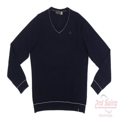 New W/ Logo Womens KJUS Sweater X-Large XL Navy Blue MSRP $130