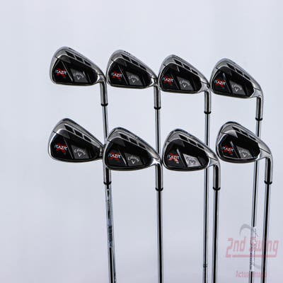 Callaway Razr X NG Iron Set 4-PW AW Callaway Stock Steel Steel Uniflex Right Handed 38.25in