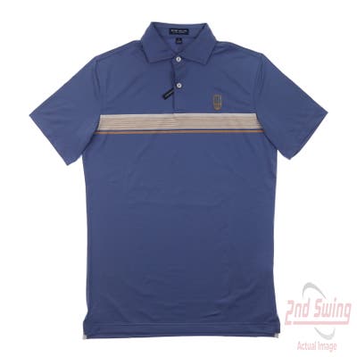 New W/ Logo Mens Peter Millar Polo Small S Multi MSRP $120