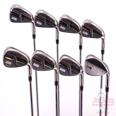 TaylorMade M5 Iron Set 4-PW AW FST KBS MAX 85 Steel Regular Right Handed 38.75in