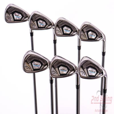 Callaway Rogue Iron Set 4-PW GW Aldila Synergy Blue 60 Graphite Stiff Right Handed 38.75in