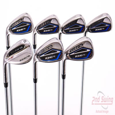 Cobra King F8 One Length Iron Set 5-PW GW Aldila Rogue Pro ONE Length 65 Graphite Regular Left Handed 37.25in