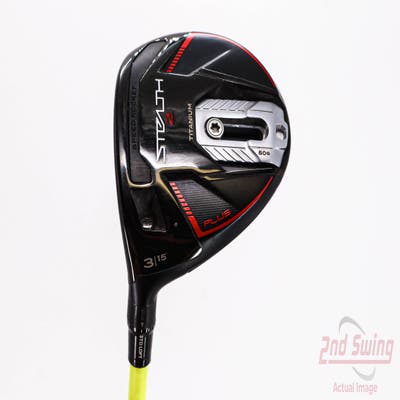 TaylorMade Stealth 2 Plus Fairway Wood 3 Wood 3W 15° UST Mamiya ProForce V2 7 Graphite Stiff Left Handed 43.5in