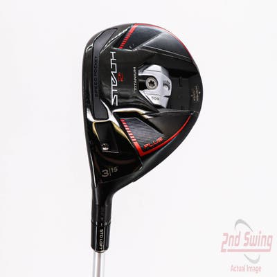 TaylorMade Stealth 2 Plus Fairway Wood 3 Wood 3W 15° Aldila Rogue Silver 110 MSI 70 Graphite Stiff Left Handed 43.5in