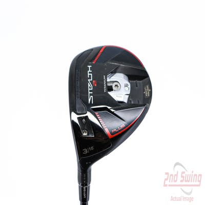 TaylorMade Stealth 2 Plus Fairway Wood 3 Wood 3W 15° Graphite Design Tour AD F-75 Graphite Stiff Left Handed 42.5in