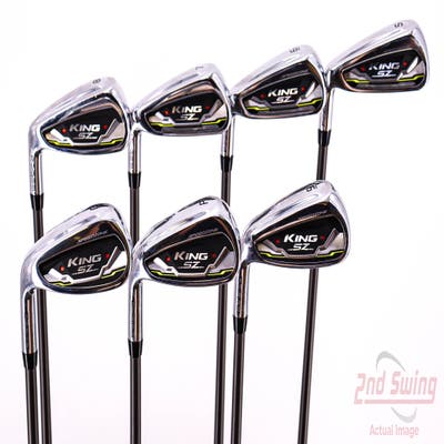 Cobra KING SpeedZone Iron Set 5-PW GW UST Mamiya Recoil ES 760 Graphite Senior Left Handed 39.5in