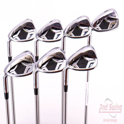 Ping G430 HL Iron Set 8-PW AW GW SW LW ALTA Quick 45 Graphite Senior Left Handed Blue Dot 37.25in