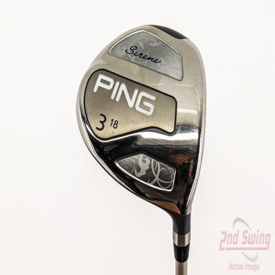 Ping Serene Fairway Wood 3 Wood 3W 18° Stock Graphite Shaft Graphite Ladies Right Handed 35.0in