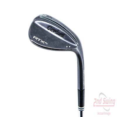 Cleveland RTX 4 Black Satin Wedge Lob LW 60° 9 Deg Bounce Dynamic Gold Tour Issue S400 Steel Stiff Right Handed 35.0in