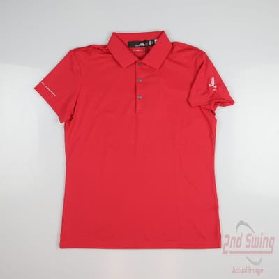 New W/ Logo Womens Ralph Lauren RLX Polo Large L Pink MSRP $138